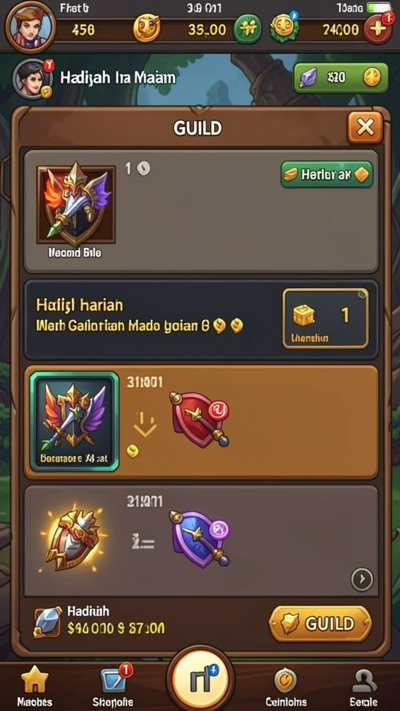 hokihoki - Antarmuka yang intuitif memudahkan navigasi permainan.